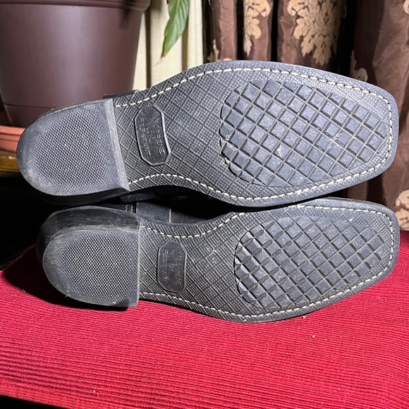 Frye Black Leather Moto Boots - Picture 4 of 8